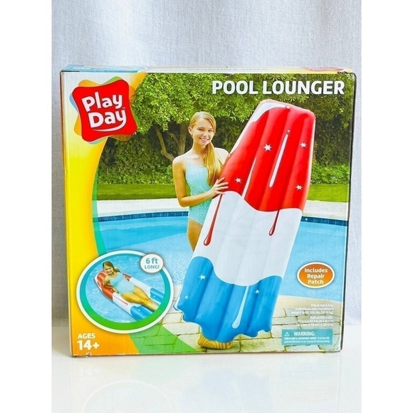 NIB Swimming Pool Lounger Play Day Popsicle Lounger Beach Relaxing - Picture 1 of 1
